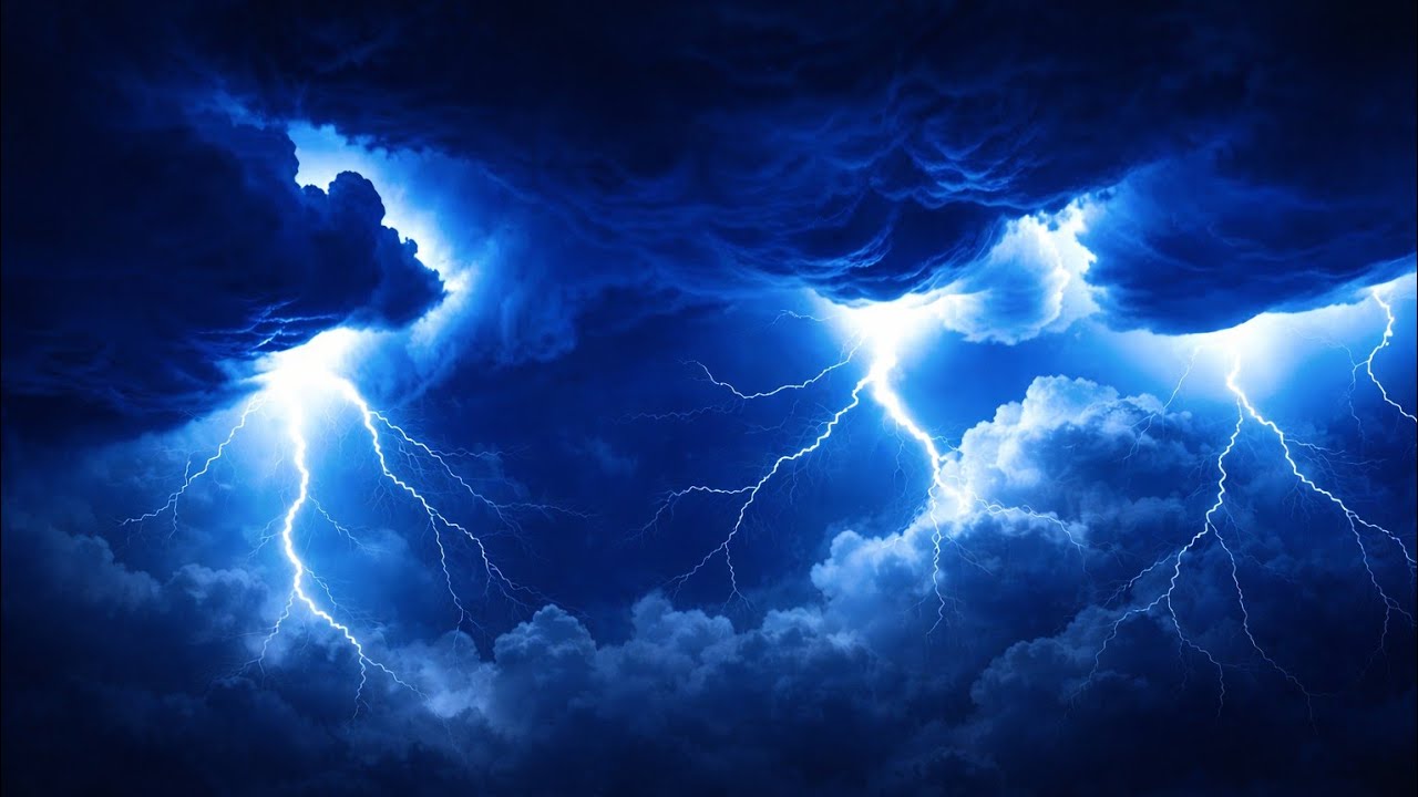 Very Heavy Rainstorm and Intense Thunderstorm Sounds for Deep Sleep | Black Screen | Anxiety | Yoga
