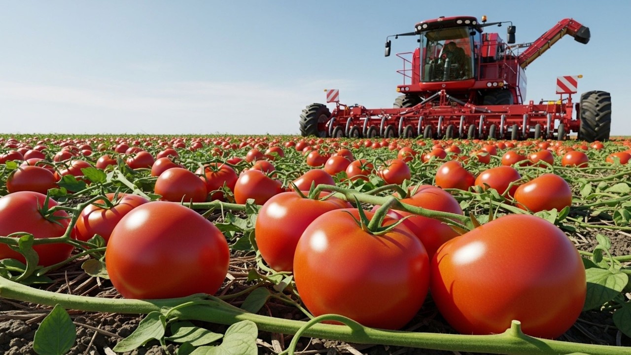 Modern Tomato Farming Massive Harvest in Action | FarmSmart Insight