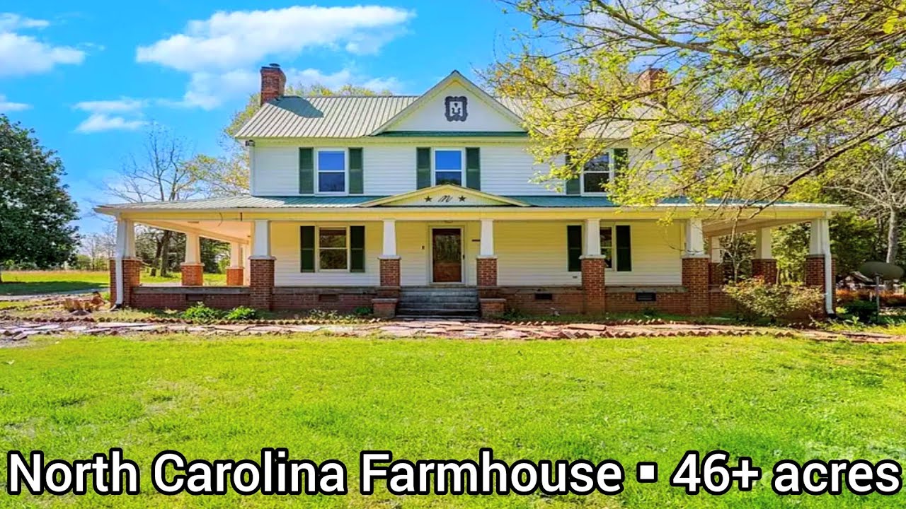 North Carolina Farmhouse For Sale | $599k | North Carolina Farms For Sale | 46+ acres