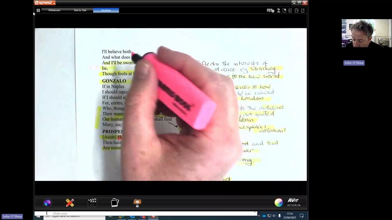 Answering the OCR A level literature Paper 1 Question 1 The Tempest extract question (Act 3 scene 3)