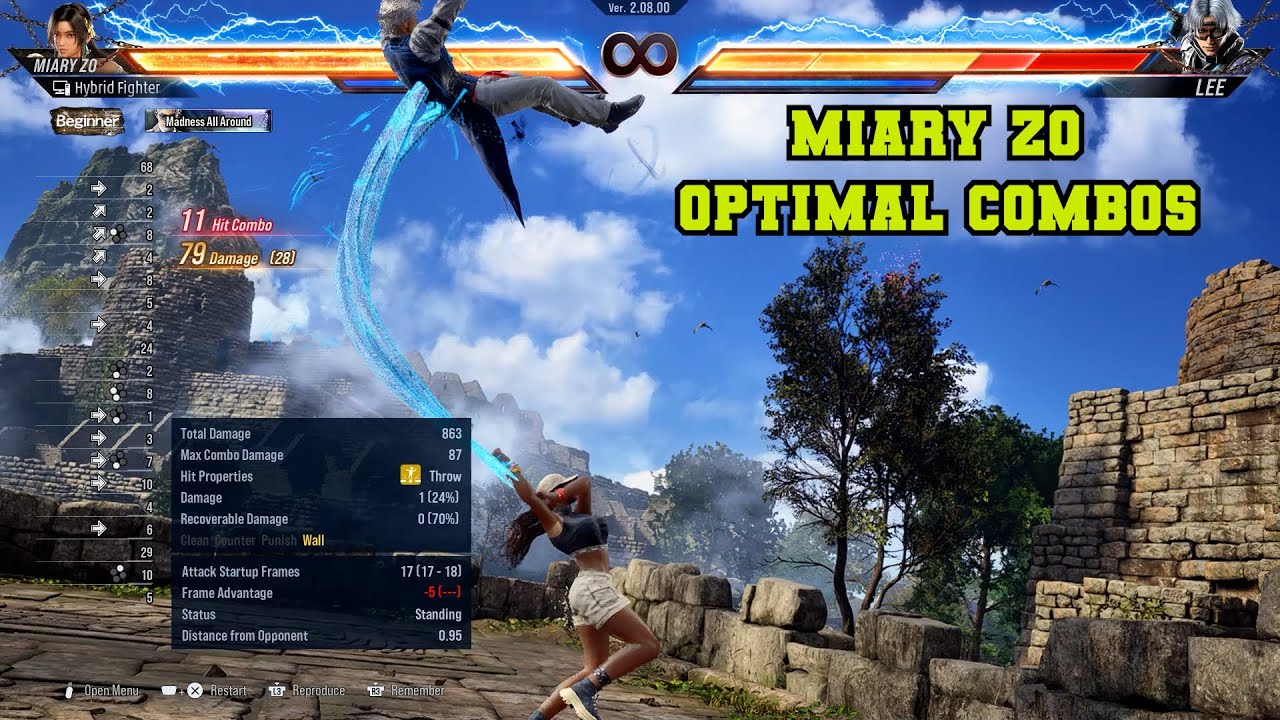 TEKKEN 8 - Miary Zo Optimal Combos
