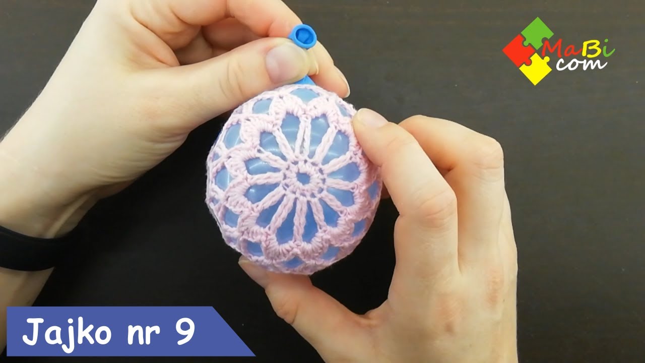 Szydełkowe jajko Wielkanocne nr 10/Crochet Easter egg No 10