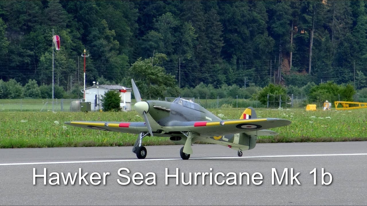 AMAZING RC HAWKER SEA HURRICANE Mk 1b at the FAI F4 WORLD CHAMPIONSHIP 2018