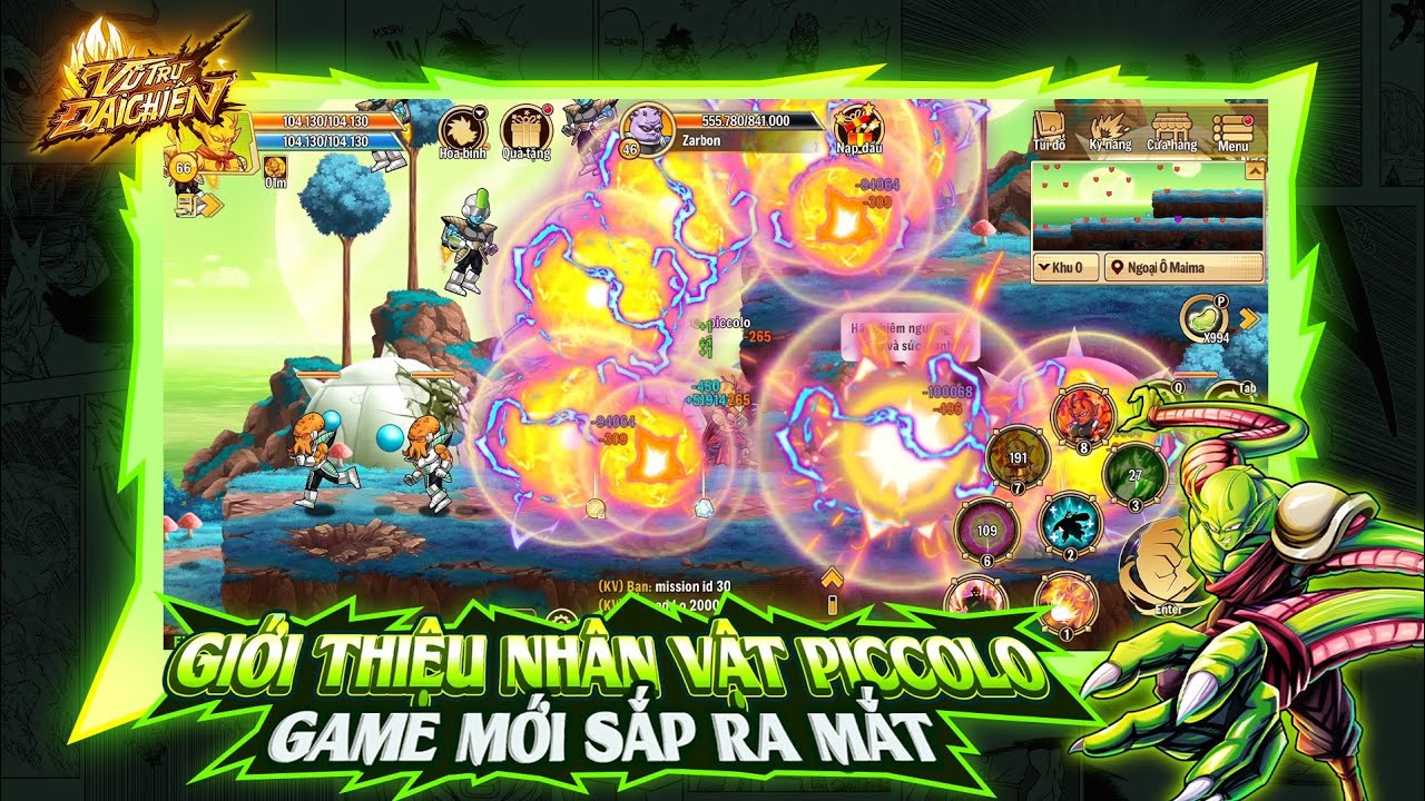 Giới Thiệu Nh&acirc;n Vật PiccoloTrong Game Ngọc Rồng Sắp Ra Mắt - VTDC