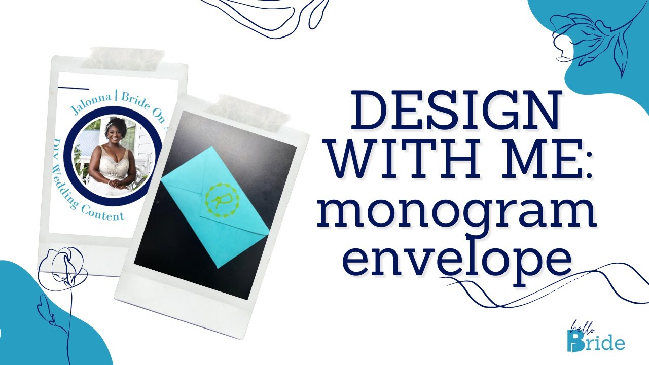 How To Design A Monogrammed Sticker Envelope in Cricut Design Space