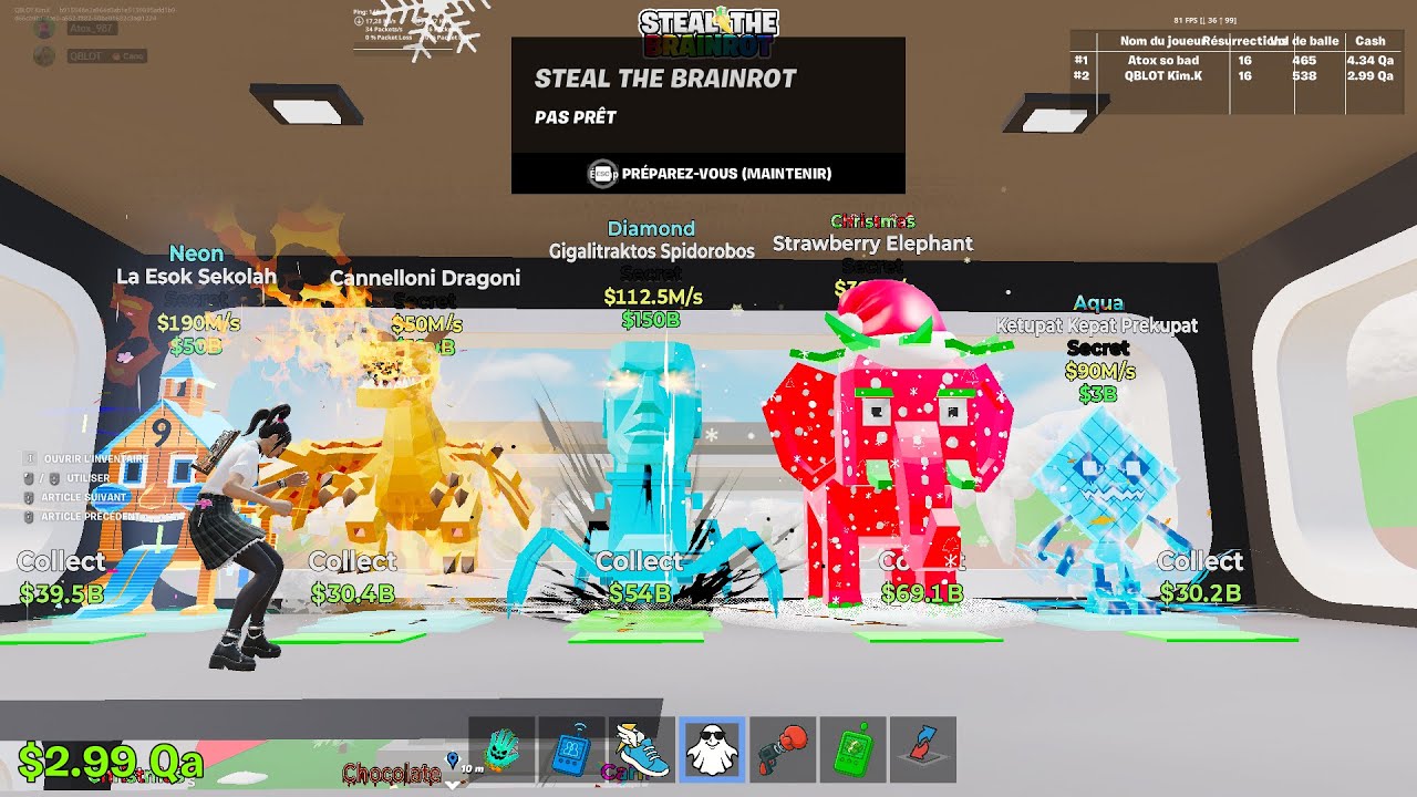 Live TRADE Steal  A Brainrot ! (100% legit  )