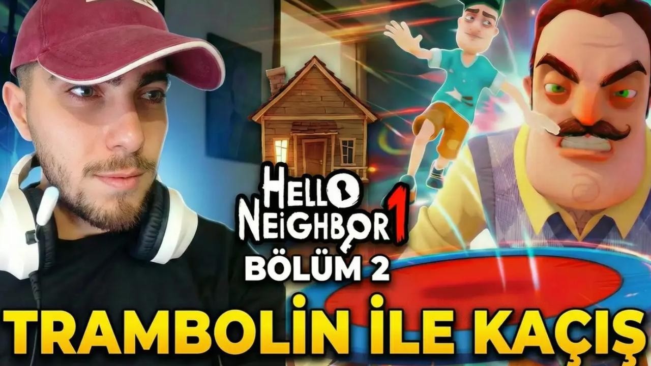 Komşu Komşu / Trambolin ile kaçtık ! / Hello Neighbor / BÖLÜM 2 Trambolin Run FULL Game Play