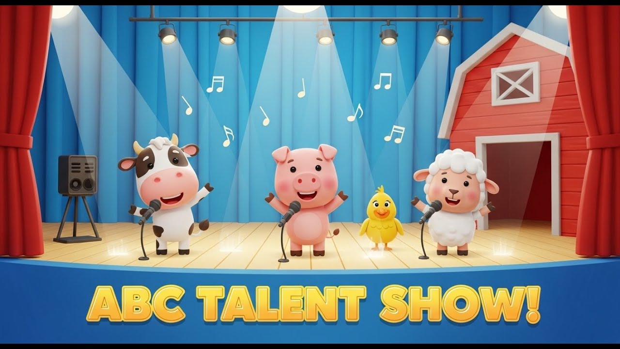 ABC Farm Animal Talent Show | Learn ABCs with DodoVerse | Fun Farm Alphabet Song for Kids