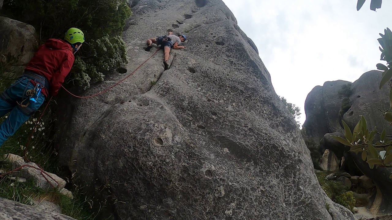 Rock climbing in NZ South Island