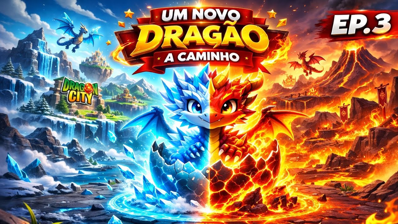 UM NOVO DRAGÃO A CAMINHO METADE ÁGUA METADE FOGO!❤️‍🔥*EP.3* 