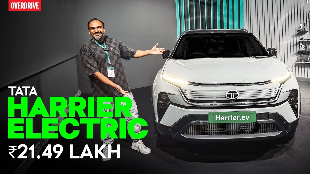 Tata Harrier ev Walkaround | A Closer Look at Interior & Exterior Features | OVERDRIVE