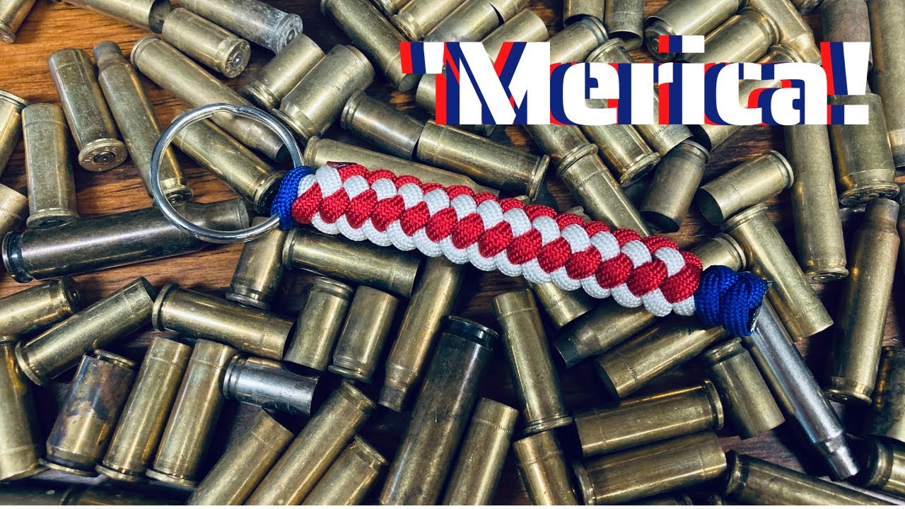 How to Make the Zipper Sinnet Keychain (4th of July Edition)