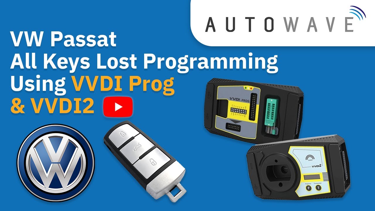 Программирование всех утерянных ключей VW Passat с помощью VVDI Prog и VVDI2