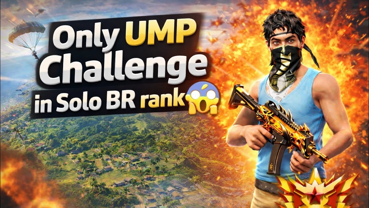 Only using ump 💀 in solo BR-match 🏆
