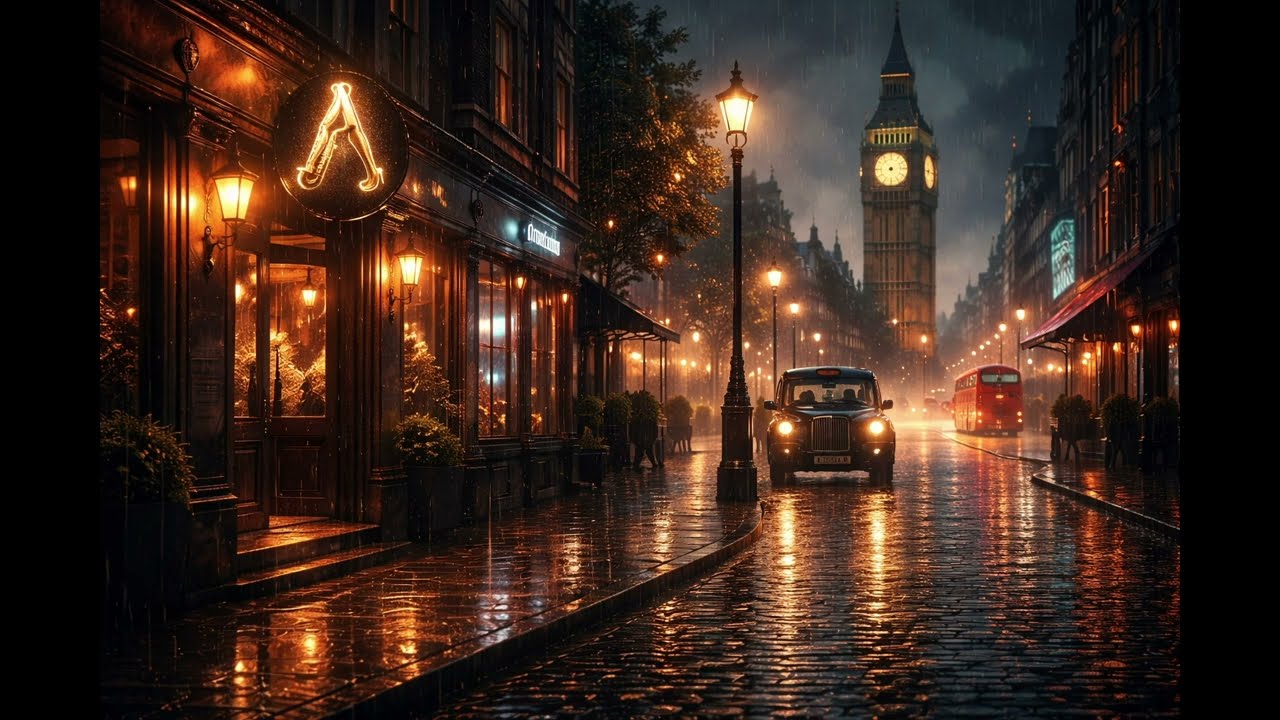 Late Night Noir Jazz with vocals| Rainy City Ambience #01