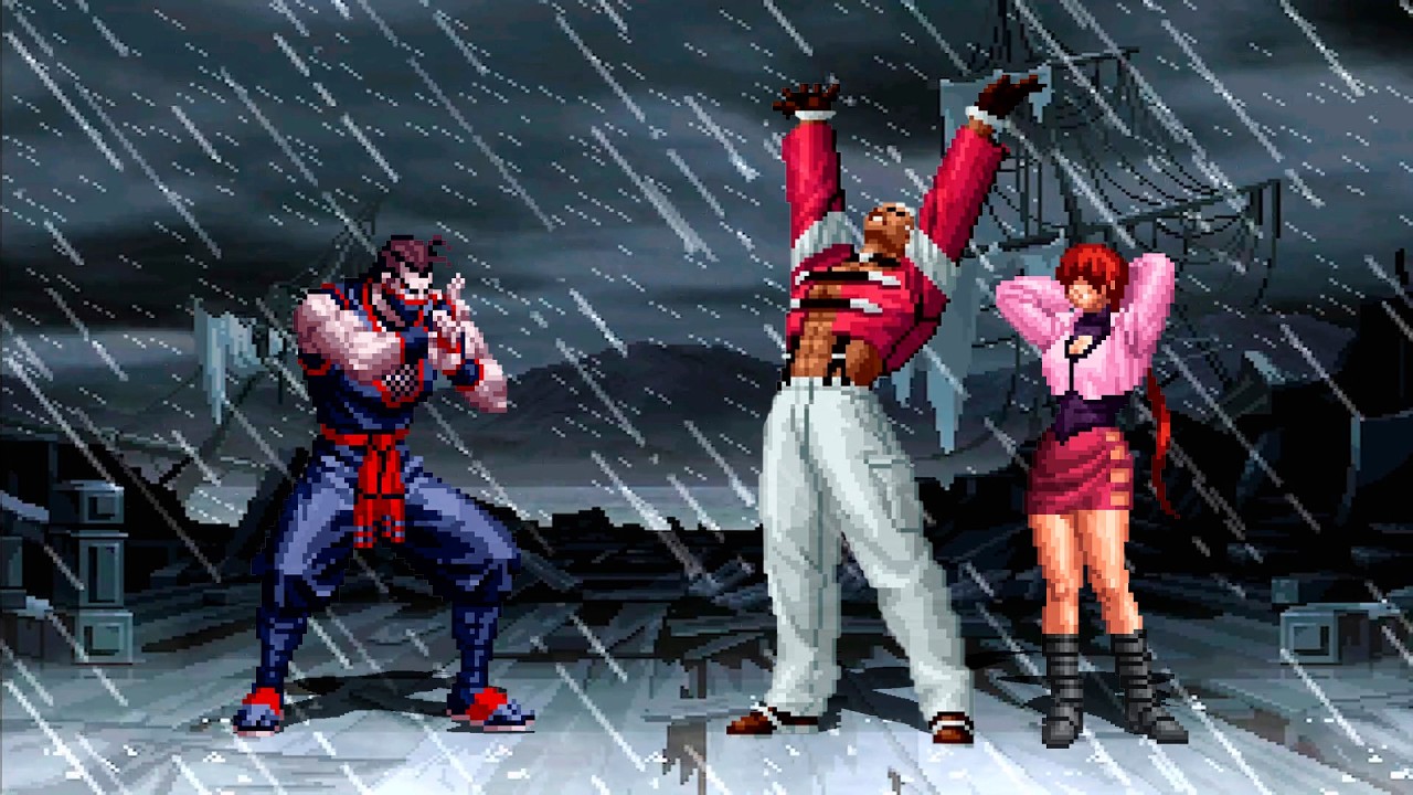 [KOF Mugen] Eiji Kisaragi Souei vs Yashiro Nanakase & Shermie Team