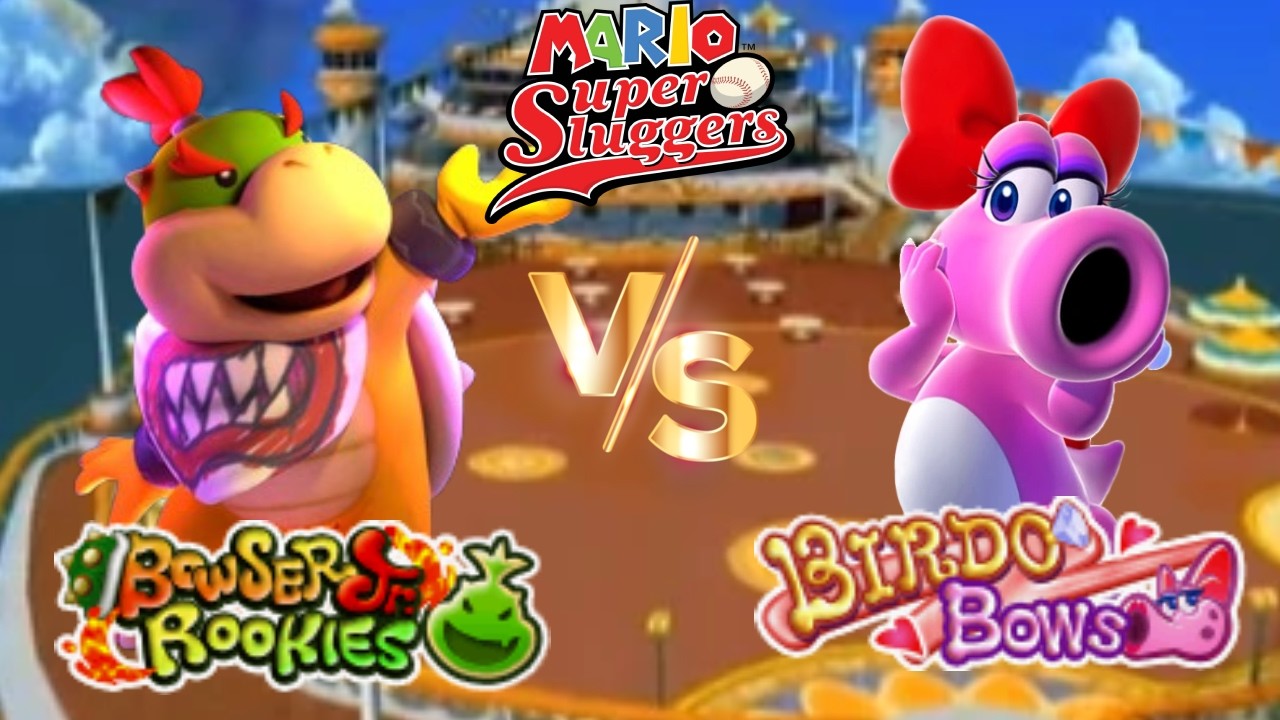 Super Mario Sluggers - Season 132 Game 15 Bowser Jr vs Birdo [Daisy Cruiser Day]