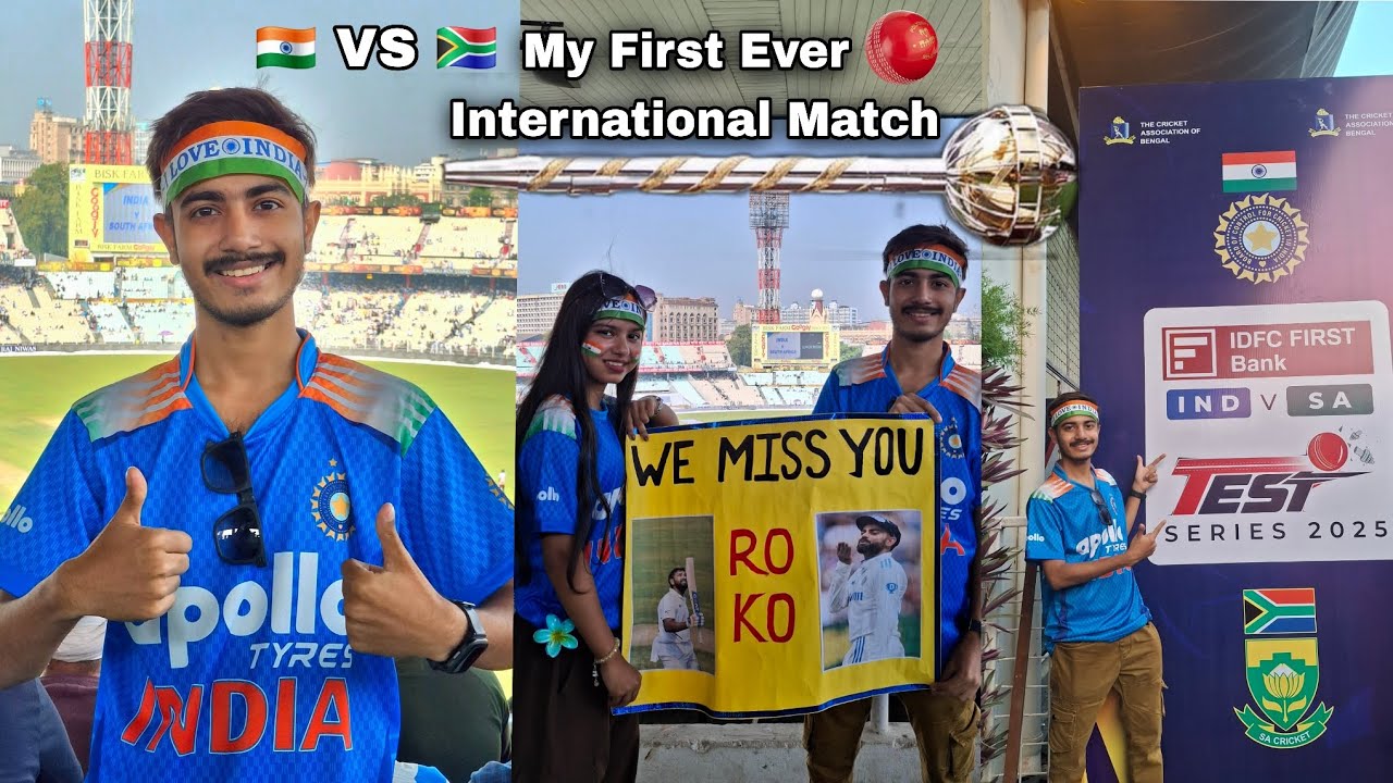 My First Ever International Cricket Match 🇮🇳 India VS South Africa 🇿🇦 | Eden Gardens 