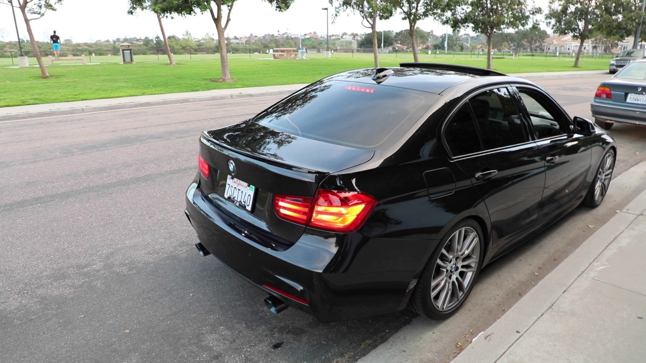 BMW F30 335i M sport AWE Tuning Cat/Axle-Back Exhaust performance midpipe, Dinan performance spring