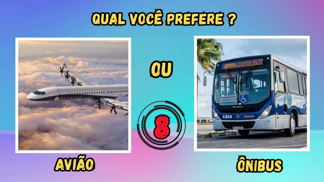 Só 8 segundos para decidir… qual você prefere?