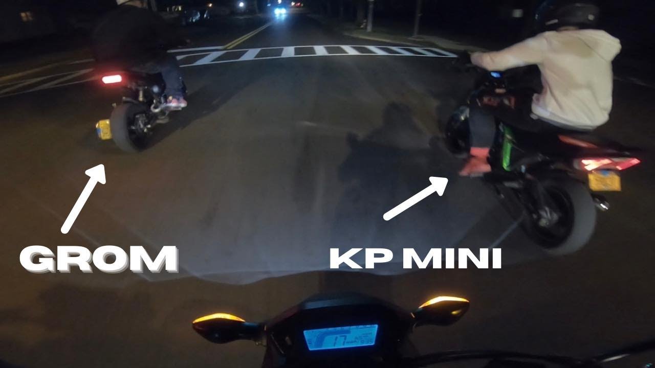 Honda GROM vs KP Mini 150 (Drag Race)