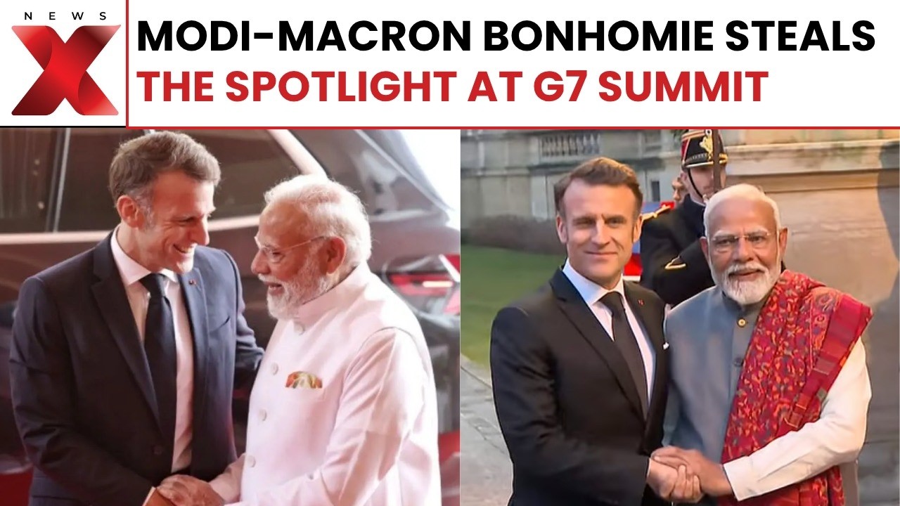 BIG MOMENT: Macron Welcomes PM Modi and Global Leaders at G7 Summit in Key Diplomatic Moment | NewsX