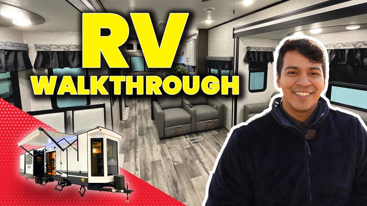 2022 Crossroads Hampton HP380RKS | Destination Camper Has All Residential Appliances in The Kitchen