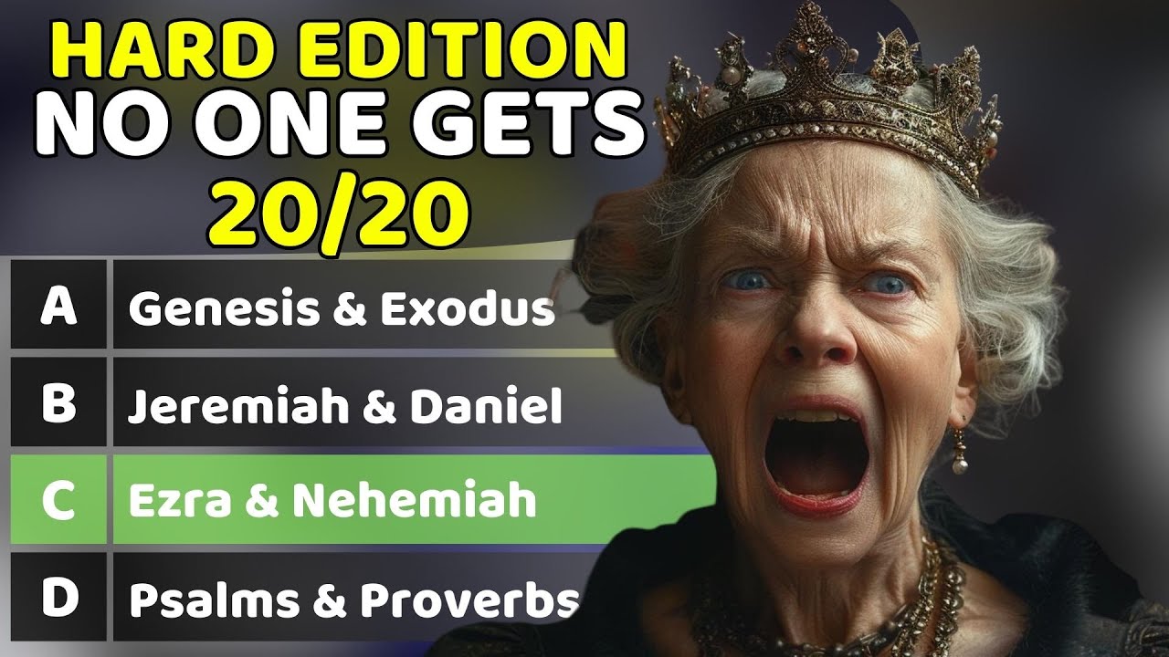HARD LEVEL BIBLE QUIZ - Prove Your Bible Wisdom with 20 Challenging Questions - Bible Quiz