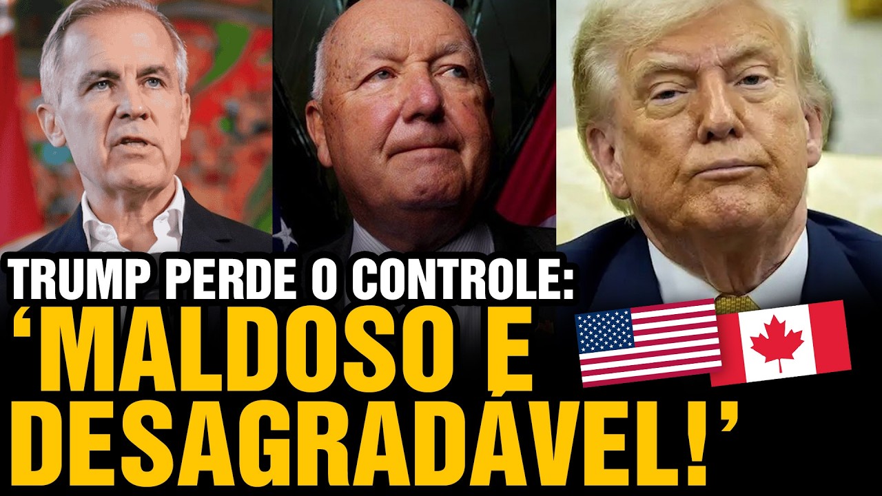 Trump CHOCA: ‘Maldoso e desagradável’ Reações Explosivas ao maior INSULTO EUA x Canadá 😮🇨🇦 🇺🇸
