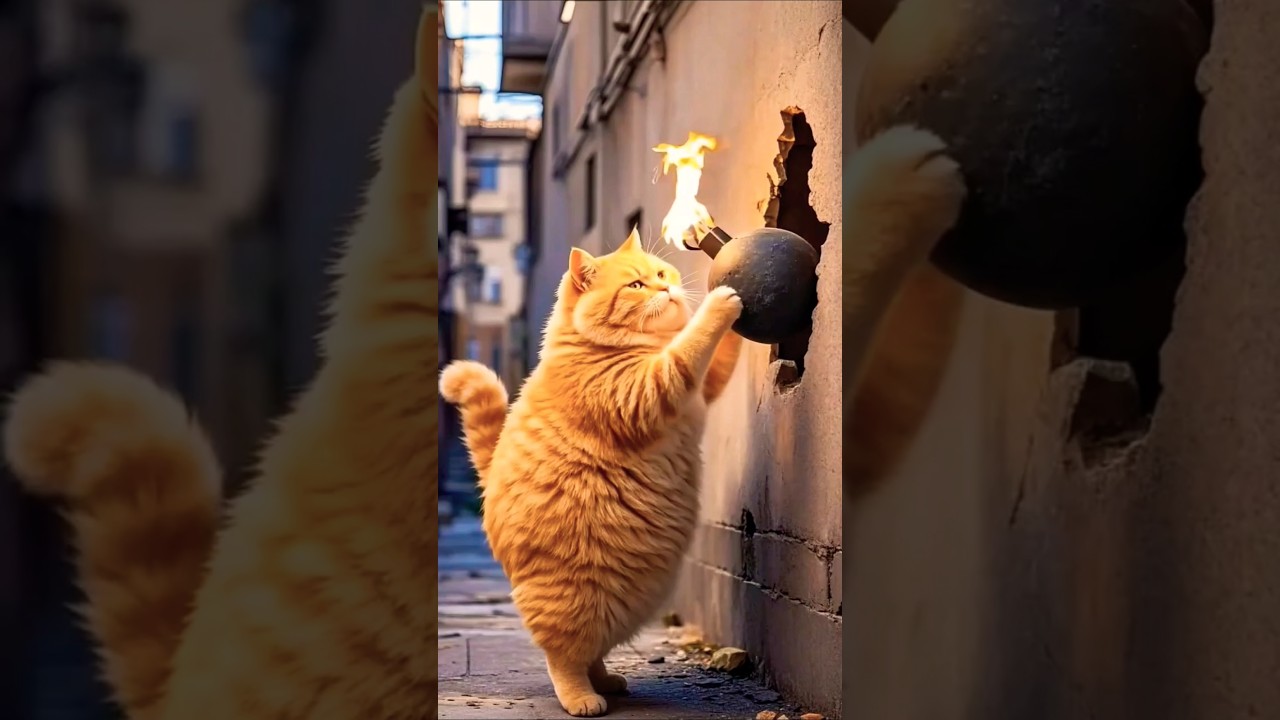 🐱 SALVA FUNK! 🐱 #rontv #cat #cute #treading #youtubeshorts #animation #ai #viralshorts #memes