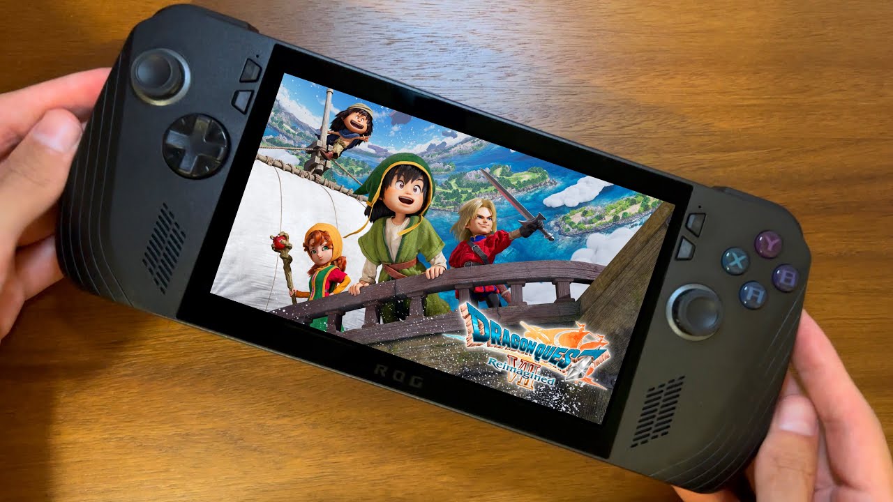 Dragon Quest VII Reimagined (портативная версия) — геймплей на Asus ROG Ally X.