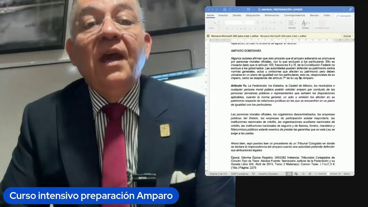 CURSO INTENSIVO PREPARACIÓN AMPARO