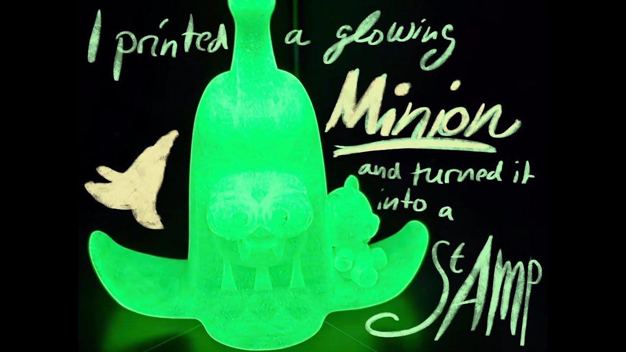 printing a glowing minion - it is a banana stamping a banana [3D printing - Speedcraft]