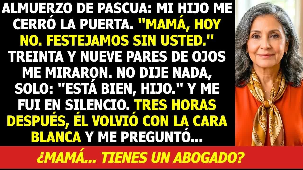 Mi Hijo Me Cerr&oacute; la Puerta en la Cara Delante de Todos... &Eacute;l No Sab&iacute;a lo Que Yo Ten&iacute;a en el Bolsillo
