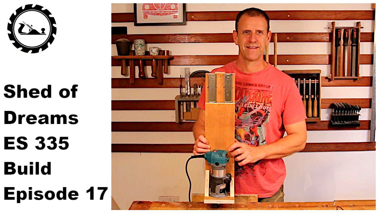 The Shed of Dreams ES 335 build Episode 17: Building a binding channel routing jig.