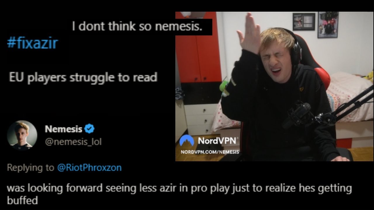 Nemesis Ranting About Azir Changes vs Silver Twitter Users