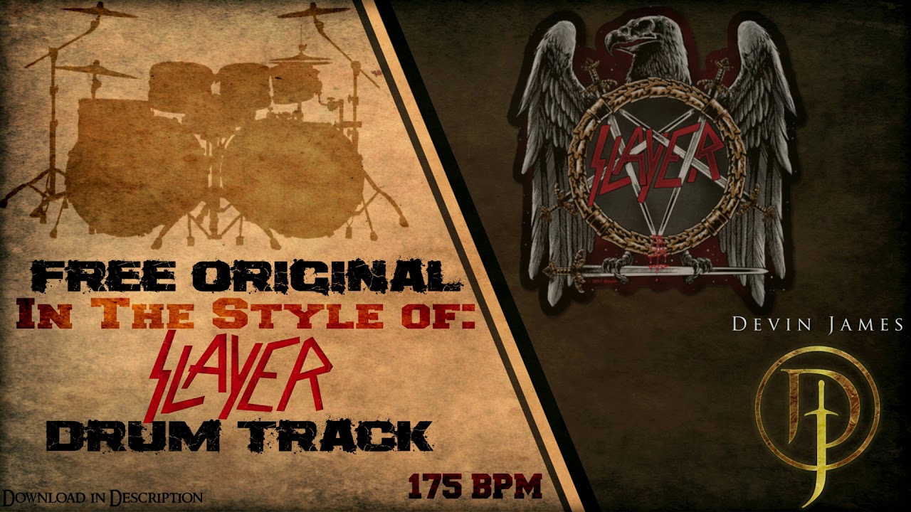 Slayer Styled Free Original Drum Track - 175 BPM (FREE DOWNLOAD)