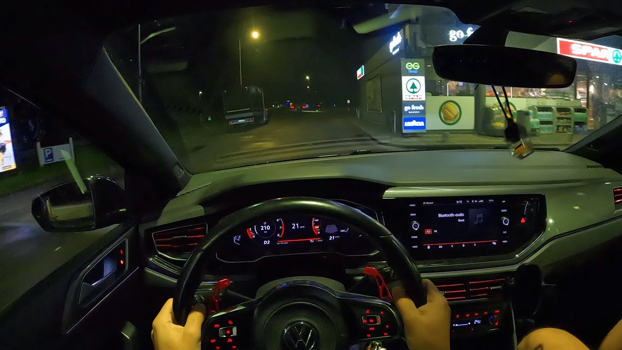VW Polo GTI 2.0 TSI DSG 2020 (200HP) // 0-100 Night POV Drive