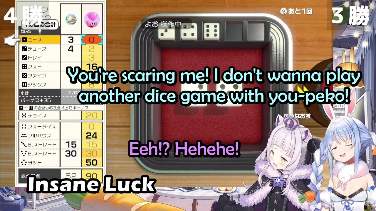 Shion Beat Pekora The Hololive Lucky Rabbit in Yatch With Her Insane Luck