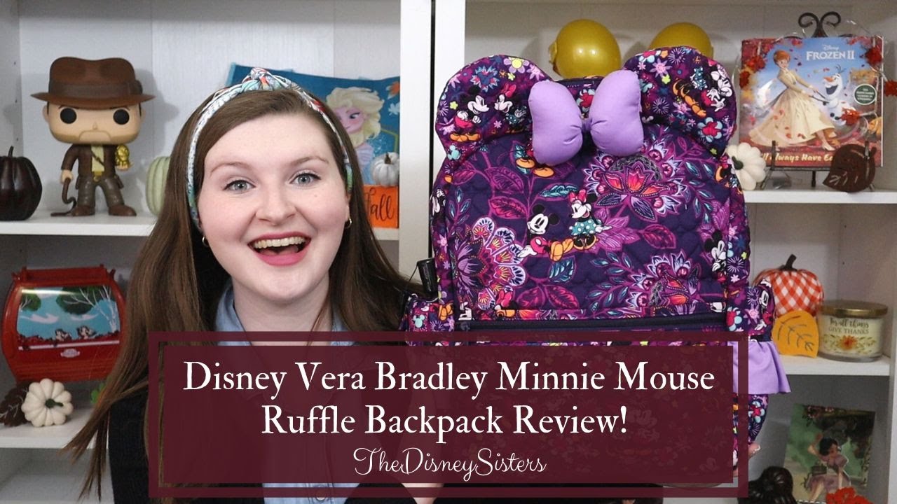 Disney Vera Bradley Minnie Mouse Ruffle Backpack Review/Comparison | Mickey & Minnie's Flirty Floral