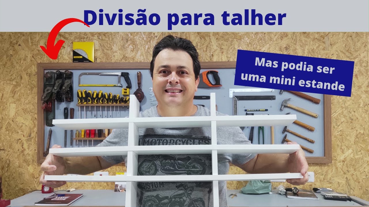 Divisão para talher - Em MDF 15mm, feito em corte meia madeira