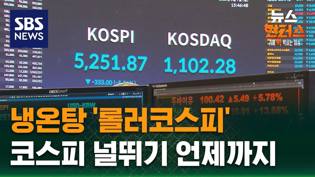 [이슈빡] 냉온탕 '롤러코스피'…코스피 널뛰기 언제까지 / SBS / 뉴스헌터스