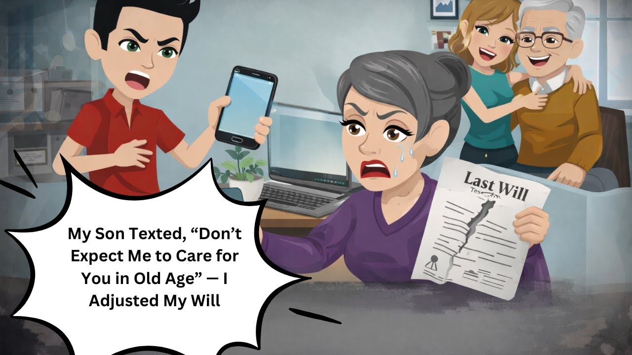My Son Texted, “Don’t Expect Me to Care for You in Old Age” — I Adjusted My Will