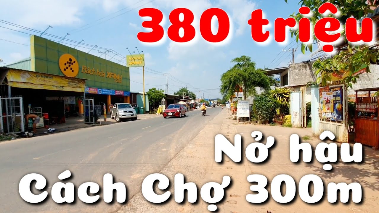 Bán đất 582m2 nở hậu giá rẻ 380 triệu phía đối diện Bách Hóa Xanh Chợ Phước Vinh Châu Thành Tây Ninh