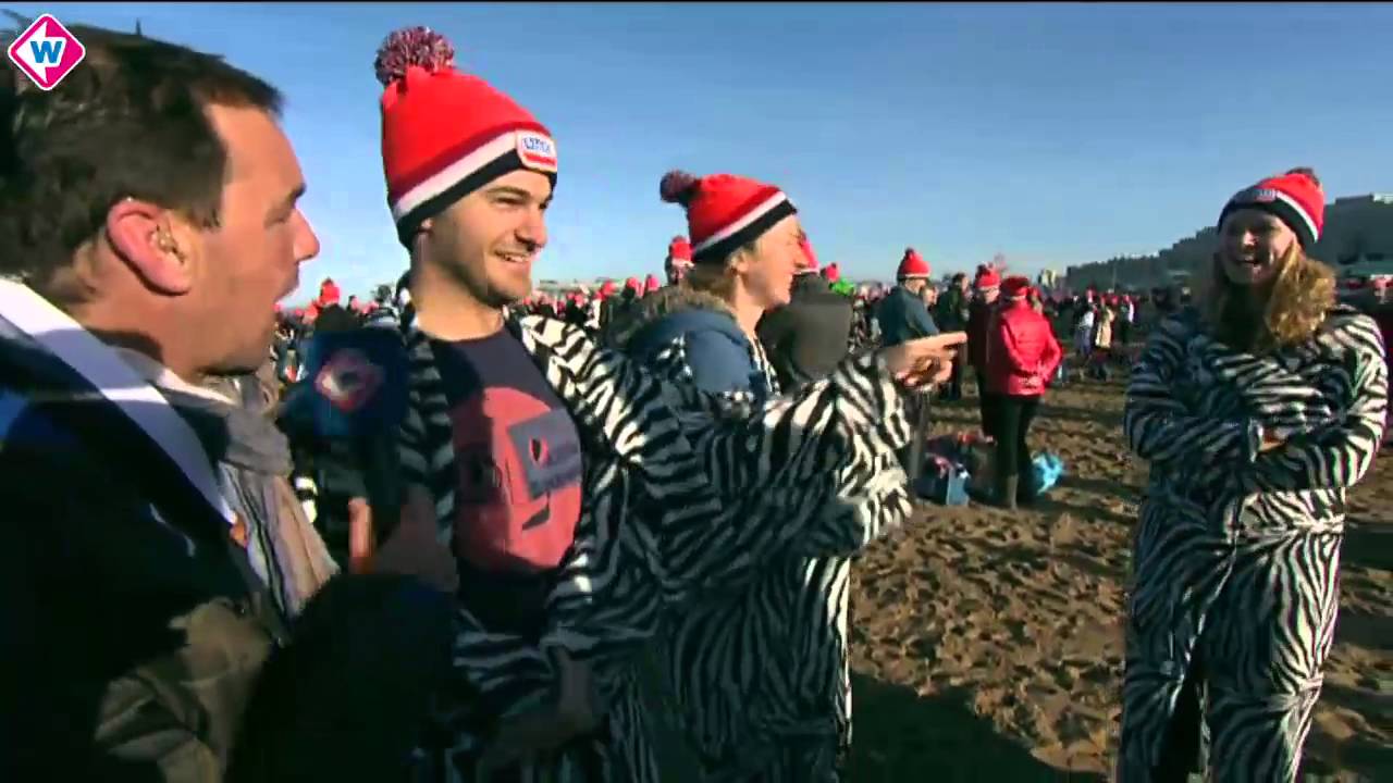 TV West_ Nieuwjaarsduik 2015 - Scheveningen