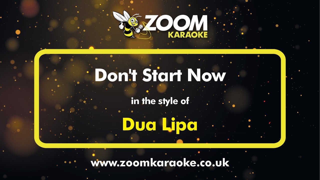 Dua Lipa - Don't Start Now - Karaoke Version from Zoom Karaoke