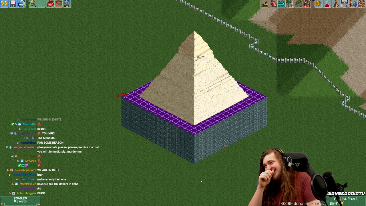 Wayneradiotv - RollerCoaster Tycoon 2 Stream