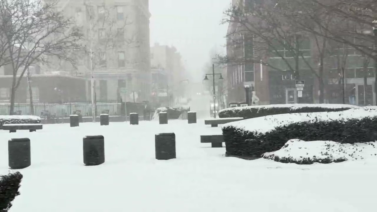 The blizzard of 2026 you cannot see the city today#hobokennj #jerseyrocks #classicrock ￼