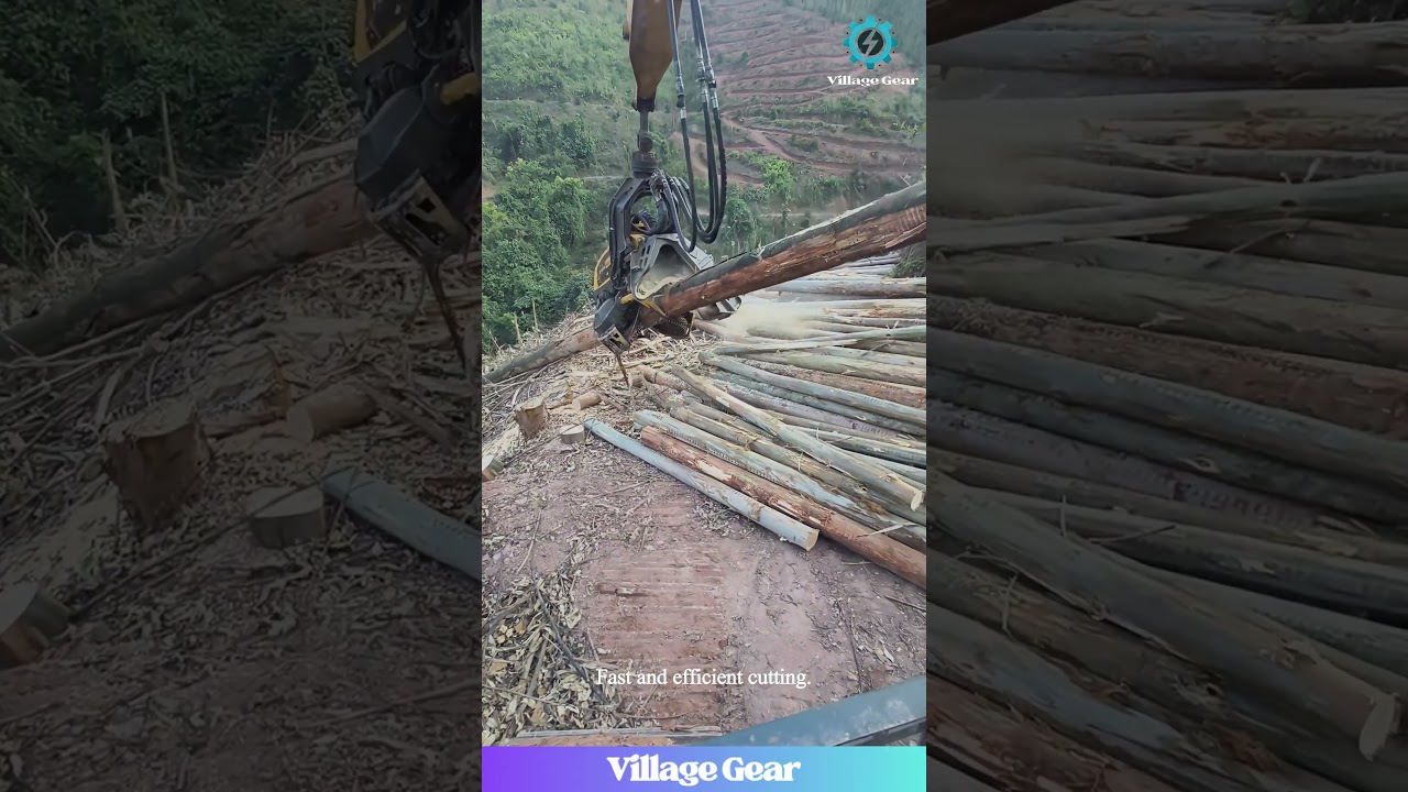 Modern Forestry: The Power and Efficiency of a Harvester #forestryequipment #logging #technology