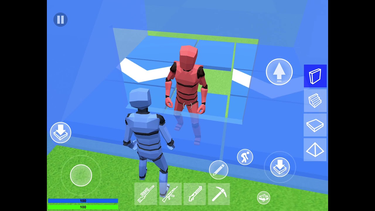 Me boxing bots like a fish on training